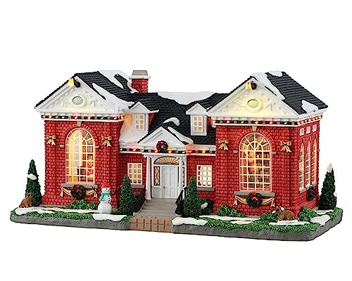 Lemax Village Collection Public Library, with 4.5V Adaptor