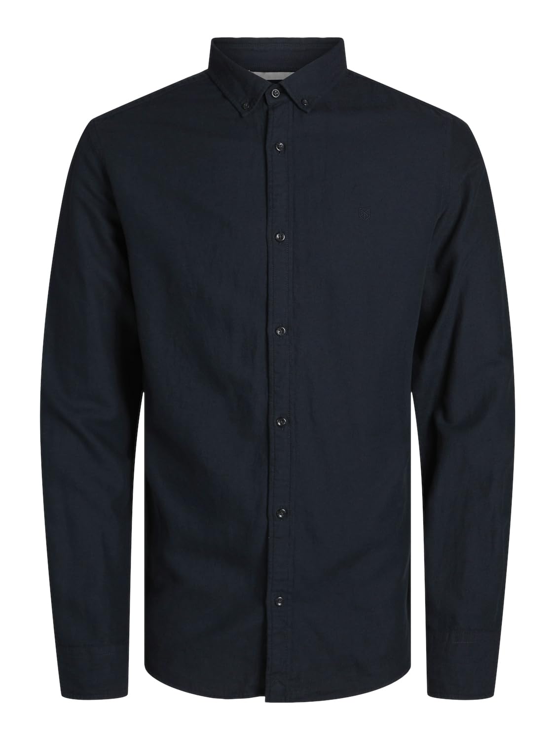 JACK & JONES Men's Jprccmaze Linen Shirt L/S Button Down Long Sleeve Shirt