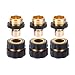 MaoFa Garden Hose Quick Connector - Water Hoses Quik Connect Release No-Leaks Pressure Washer 3Sets(6pieces) (3Sets)