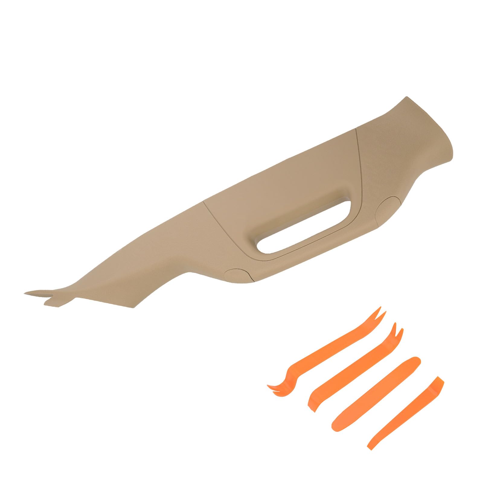 hqpasfy a pillar grab handle interior trim right passenger side compatible with 2011 2012 2013 2014 2015 2016 ford f250 f350 f450 f550 super duty replace# bc3z-2503598-aa, bc3z2503598aa (tan)