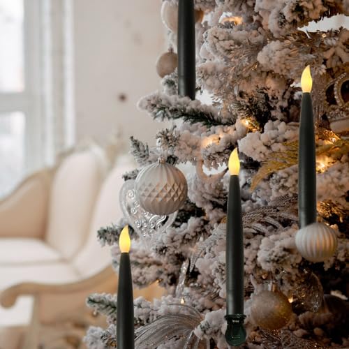 Velas led negras colgantes para evitar incendios en decoracion 6