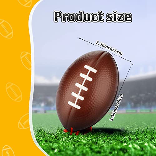 4 Pieces Foam Toy Footballs Tiny Footballs Football For Party Favors Brown Football Stress Ball For Indoor Outdoor Games Party Supplies Kids School Carnival Reward Christmas Bag Fillers #TOP1