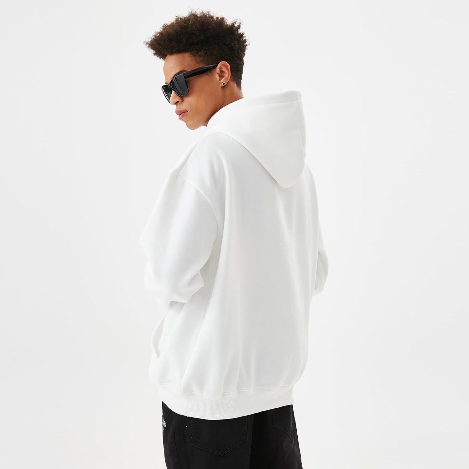 Men's Fleece Pullover Hoodie Sweatshirts Cotton Graphic Casual Streetwear - Image 3
