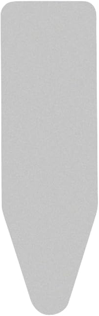 Brabantia Size E (135 x 49cm) Replacement Ironing Board Cover with Durable 2mm Foam Layer (Metallised) Easy-Fit, 100% Cotton