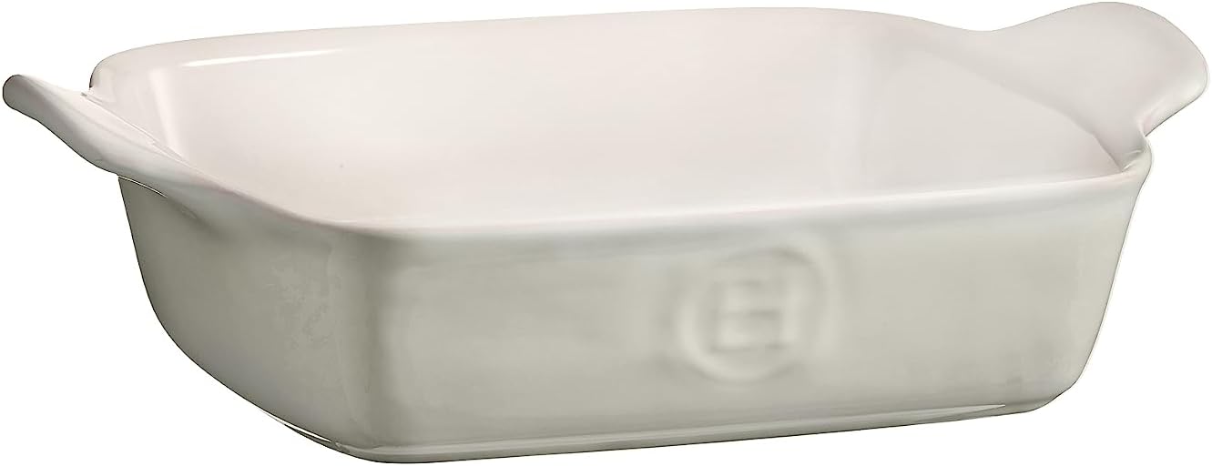 Emile Henry 8" x 5.5" / 18 oz Individual Rectangular Baker - Modern Classics Collection | Pearl Gray
