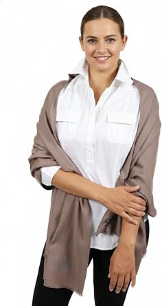 Ferre Gianfranco Taupe Pashmina Scarf