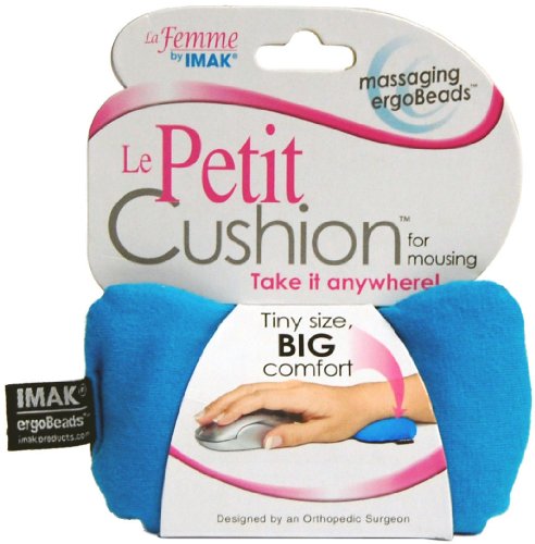 Imak Le Petit Mouse Cushion, Teal (Pack of 2) -  A10123