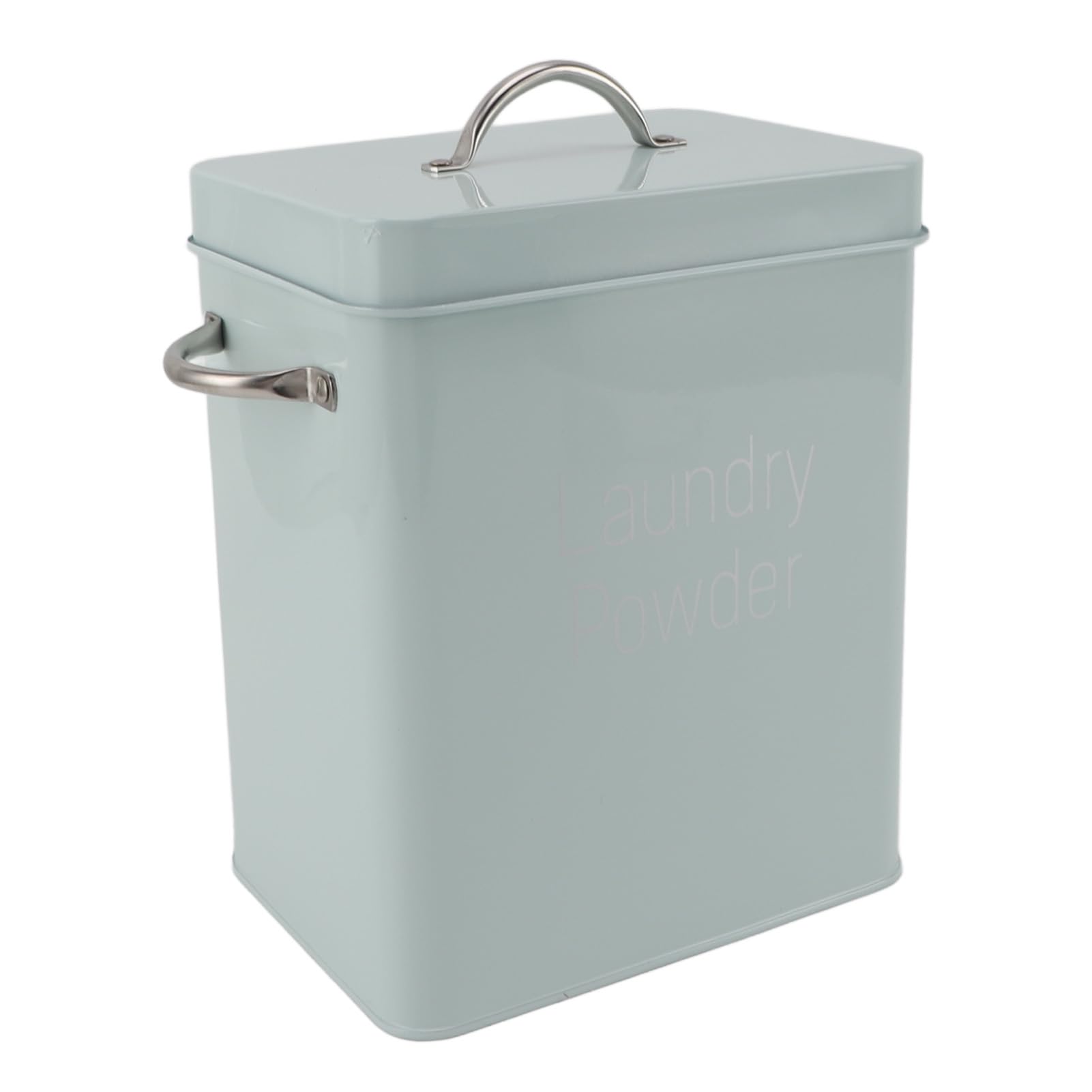 Boîte de rangement de détergent en acier inoxydable durable avec poignées ergonomiques