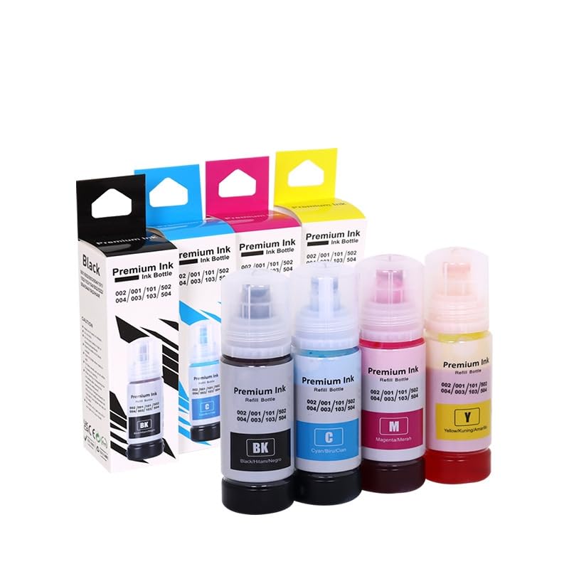 Encre 544 rouge 70ml pour réparer les recharges vides des modèles L3110 L3150 L3250