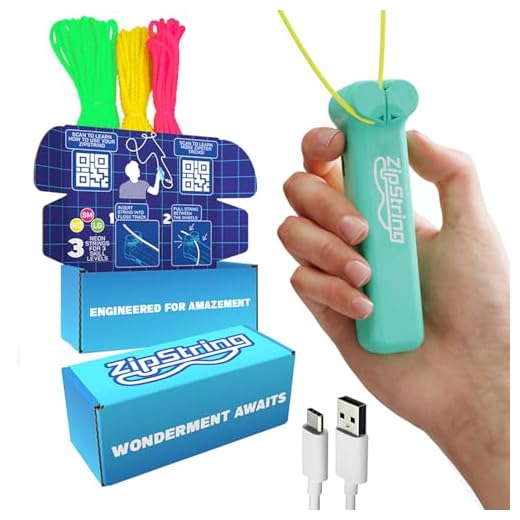 ZipString Original - As Seen on Shark Tank - Classic Rope Launcher Toy, Perfect for Kids & Adults - Fly a String Loop in The Air for Endless Tricks & Fun, Wonderment Awaits, Aesthetic Aqua