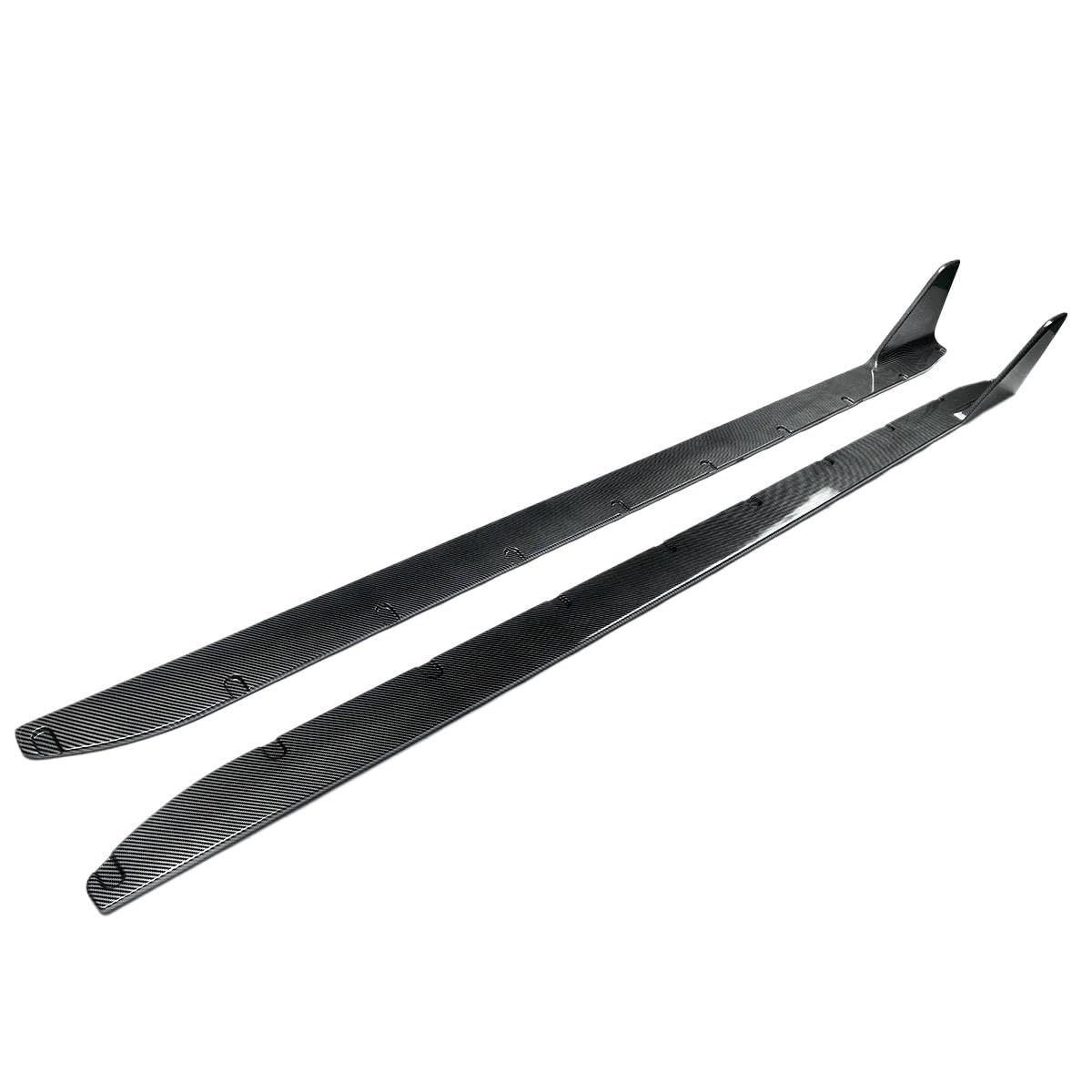 Side Skirts Spoiler Body Kit For Bmw G80 For M3 G82 Coupe G83 Convertible For M4 2021 2022 2023 Side Skirts Extension Bodykits Lip Carbon Fiber Look Bumper(Carbon Look)