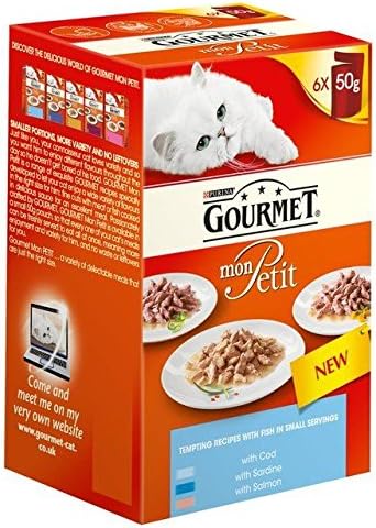 Gourmet Mon Petit Ocean Mixed Variety Pack 6 x 50g (Pack of 6)