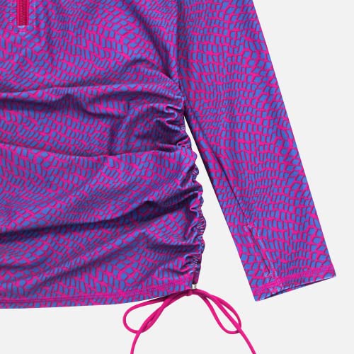 Image of SwimZip Girls' Long Sleeve Swim Dress Cover Up Swimsuit - UPF 50+ Sun Protection