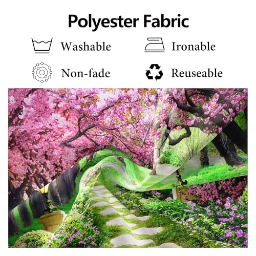 Toile de fond de jardin printanier pour photobooth de mariage et fête d'anniversaire