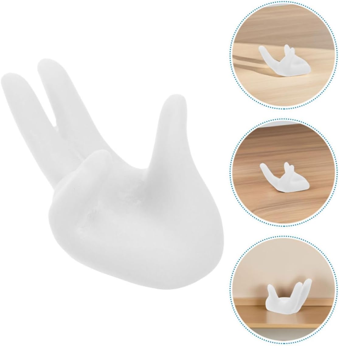 Alipis 3pcs Hand Shaped Resin Crystal Ball Pedestal Display Stand Lightweight Artistic Sphere Holder for Crystal Balls 2.5-6cm for Home Decorations and Study Rooms