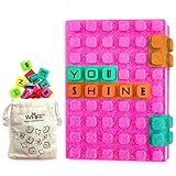 Journals For Teen Girls by WAFF, Personalized Journal With 70 Lego Like Cubes, Refillable Notebook,...