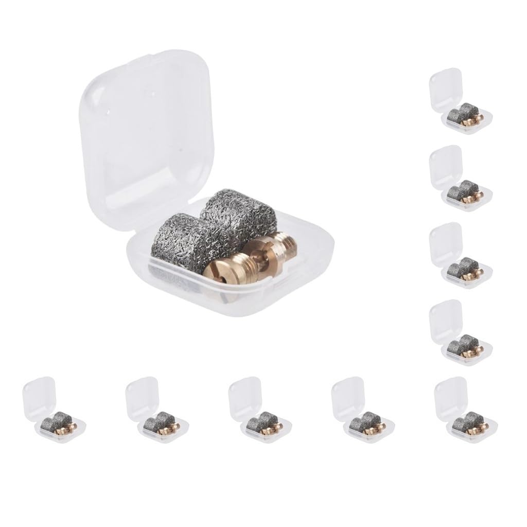 10 zestawów 2 sztuk piankowych końcówek dysz do armaty, urządzenie do robienia pianki, dysza gwintowana 1,0/1,2 mm 1,0 mm, żółta