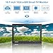Haiway 10.1 inch Security Monitor, 1024x600 Resolution Small HDMI Monitor Small Computer Monitors with Remote Control with Built-in Dual Speakers HDMI VGA BNC Input for Gaming CCTV Raspberry Pi PC