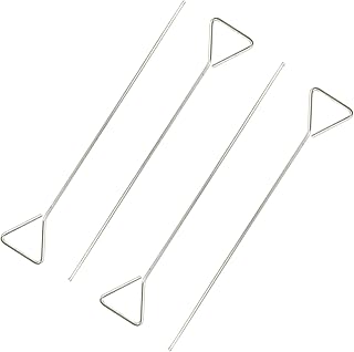 FUNOMOCYA 4Pcs Coating Rod Laboratory Supplies Inoculating Culture Inoculation Needle Laboratory Tool Wire Needle Tips Laboratory lTweezers Spreader Plate bar Cell Equipment Stainless Steel