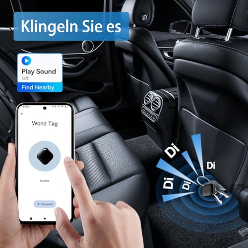 Air Tag Android,Tracker,Bluetooth Smart Tag kompatibel mit Google „Find My Device“ APP (nur Android), Geeignet für Gepäck Koffer, Schlüssel, Rucksäcke, Haustier und andere, Schwarz-4 Packs – Bild 4