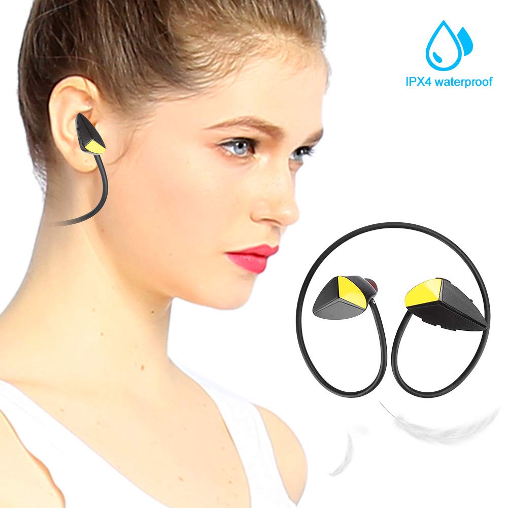 Auricolare Bluetooth Senza Fili Auricolare Stereo con Archetto da Collo Impermeabile per Sport Stile di Attivo