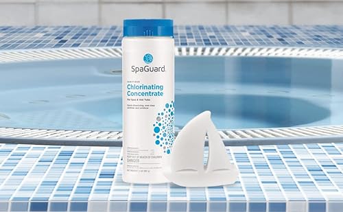 Spaguard Spa Chlorine Concentrate 2Lb With Leisurequip Scumboat Scum Absorber & Leisurequip Hot Tub Care E-Book #TOP7
