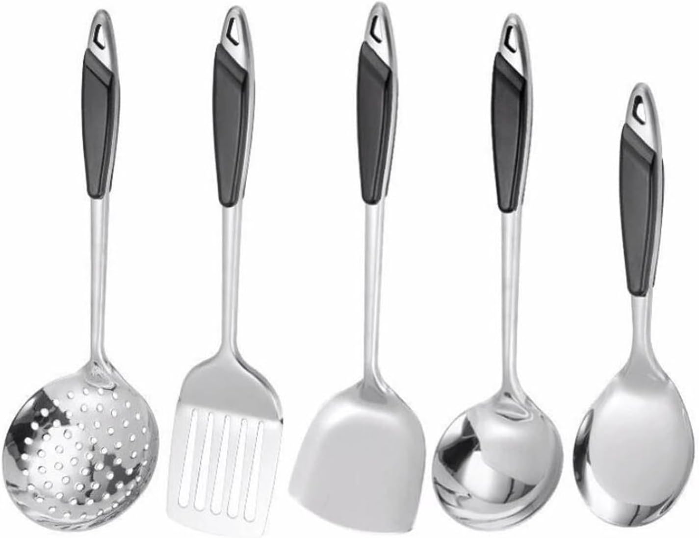Kitchen Tools 5 Pieces Spoons for Cooking Spatulas Cooking Utensils Sets Stainless Steel Spatulas Spoons Cookware Dining Gadgets