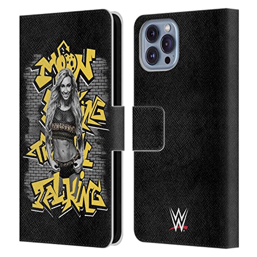 Protection portefeuille cuir WWE Carmella pour iPhone 14 robuste