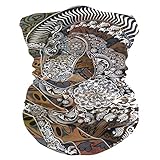 Headwear Bandana Vintage Horse Aztec Tribal Face Scarf Cover Mask Headband Neck Gaiter for Women Men