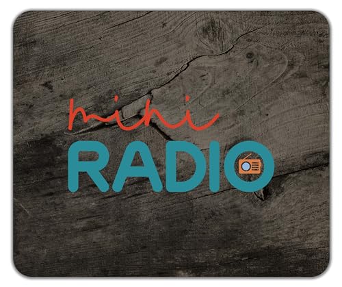 Shopagift Mini Radio Mouse Mat Pad Broadcast Station Broadcasting 24cm x 19cm