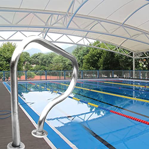 Barandal para piscina de acero inoxidable 80 cm x 80 cm miniatura 1