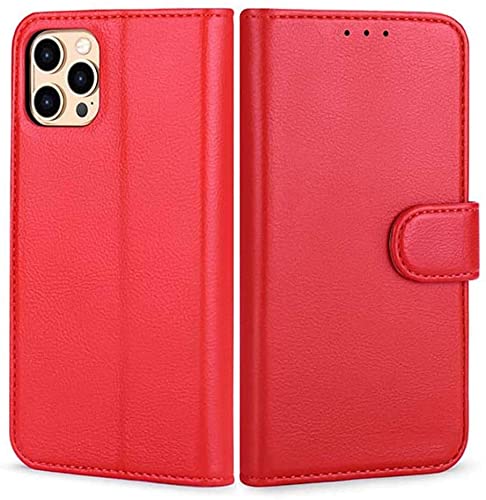 Housse portefeuille iPhone 12 Pro antichoc avec clapet rabattable et porte-carte