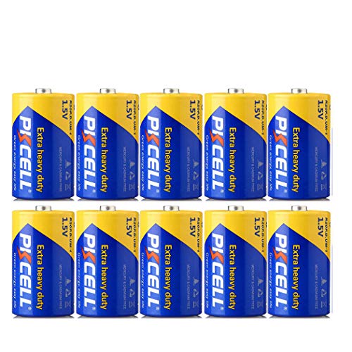 Pkcell 1.5V D Cell Zinc Chloride Battery R20P Um1 D Batteries (10Pc) #TOP23