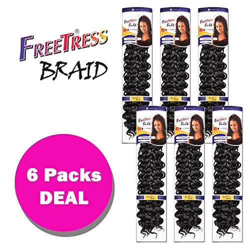 Freetress Synthetic Crochet Bulk Baid Hair - GOGO CURL 26
