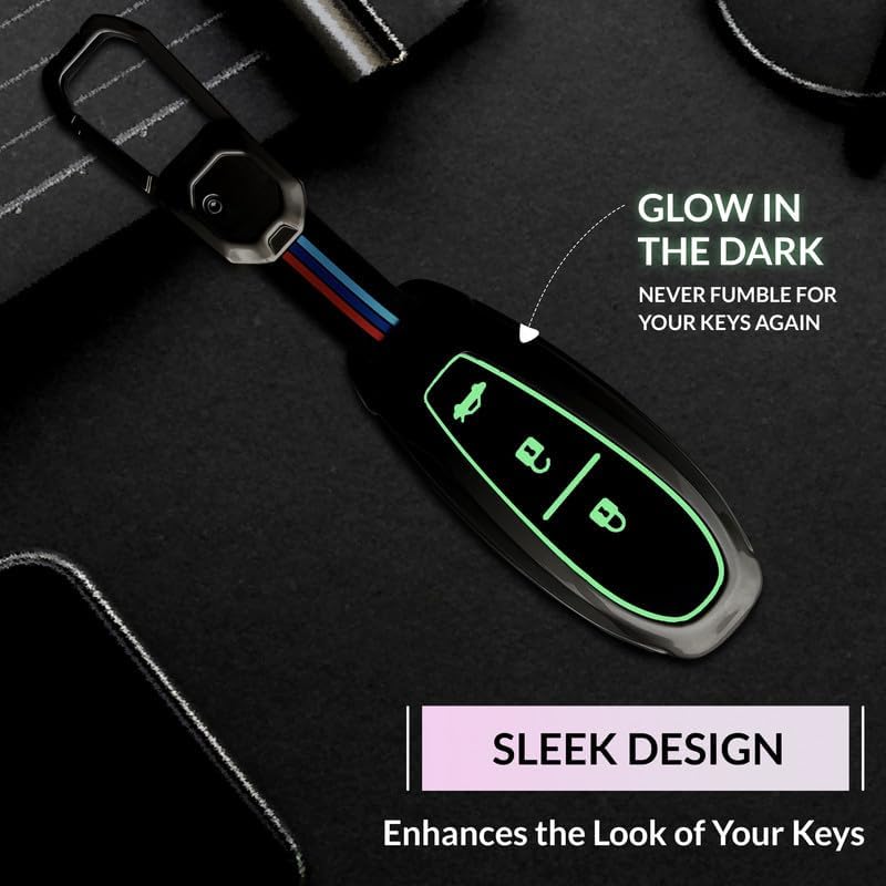 Image of NEODRIFT 'KeyShield' Car Key Cover for Maruti Suzuki Grand Vitara | Brezza (Shape 2, 03 Buttons) (Durable, Stylish, & 360 Protection)