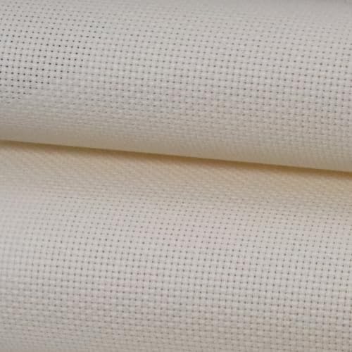 Image of KCS 16 Count Cotton Cross Stitch Aida Cloth Fabric (59 inch x 1 Yard,Ecru)