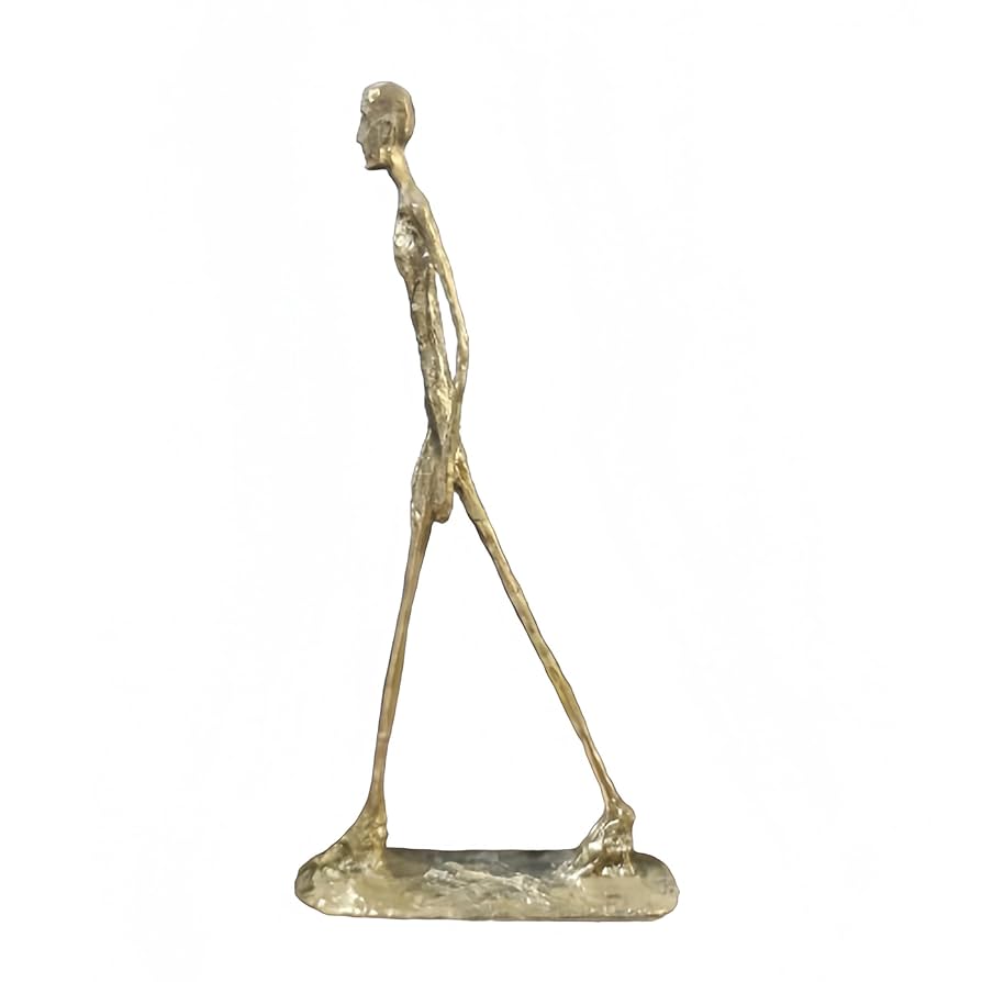 Amazon.co.jp: BLZVVZ 歩く人の彫刻 装飾的なブロンズ彫刻