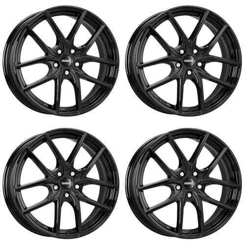 4x Dezent alloy rims TO black 7.5Jx18 ET50 5x112 compatible with MG 4