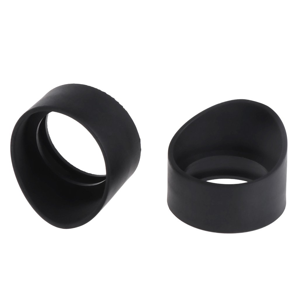 JENOR 2Pcs/Set 34mm Diameter Rubber Eyepiece Cover Eyepiece Guards Cylinder Eyepice Shield Cups for Biological Stereo Microscope Telescope