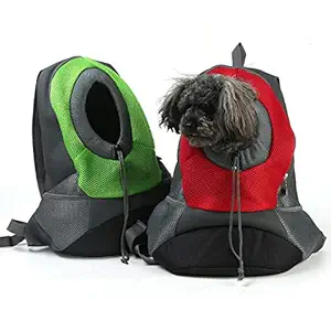 THE DDS STORE Double Shoulder Pet Carrier Backpack for Dog's, Cat's (Colour May Vary)