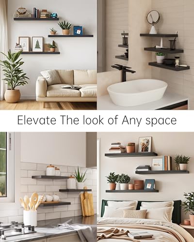 Baykafloatingshelvesforwall225incheswallmountedrusticwoodshelvesforbathroombedroomlivingroomfloatingshelvesforbooksstoragedecorwith22lbscapacityblacksetof3 Urban Country Home Decor Bayka floating shelves for wall 225 inches wall mounted rustic wood shelves for bathroom bedroom living room floating shelves for booksstoragedecor with 22lbs capacityblackset of 3 urban country home decor