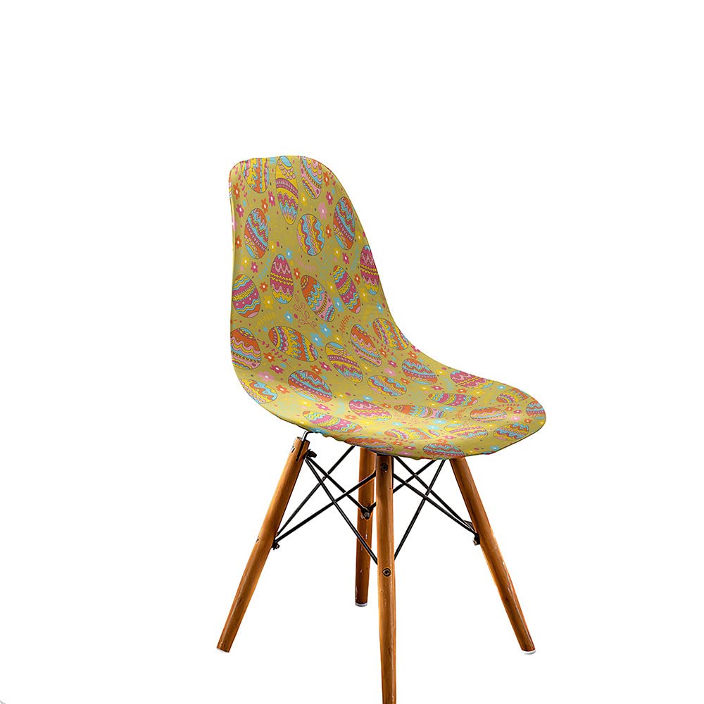 Lukery Housse de Chaise Salle à Manger Scandinaves, Extensible Amovible Lavable Protection de Chaise pour Hôtel Maison Mariage Décor de Restaurant ( 1pc,Bleu Marine