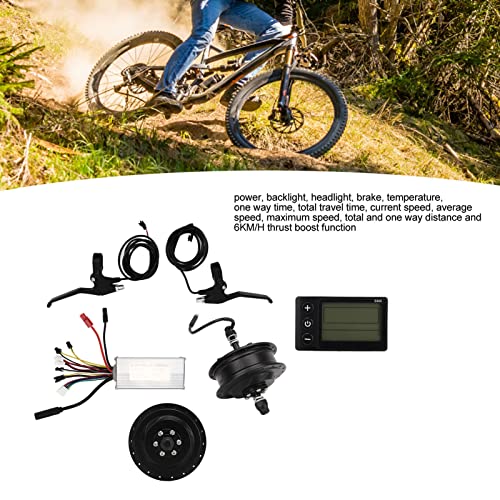 Alomejor Kit de conversão de bicicleta elétrica 36V 500W Kit de conversão de tração traseira para bi