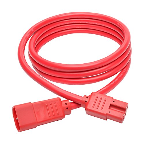 Tripp Lite 6Ft Heavy Duty Computer Power Extension Cord 15A, 14 Awg, C14 To C15, Red 6'(P018-006-Ard) #TOP1