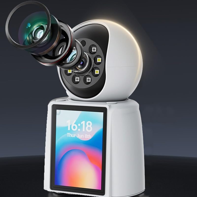 Cámara interior de video/audio bidireccional, monitor de bebé de 2 MP con control de aplicación, cámaras para perros de mascotas, detección de humanos/sonido/llanto, cámara de seguridad para el hogar
