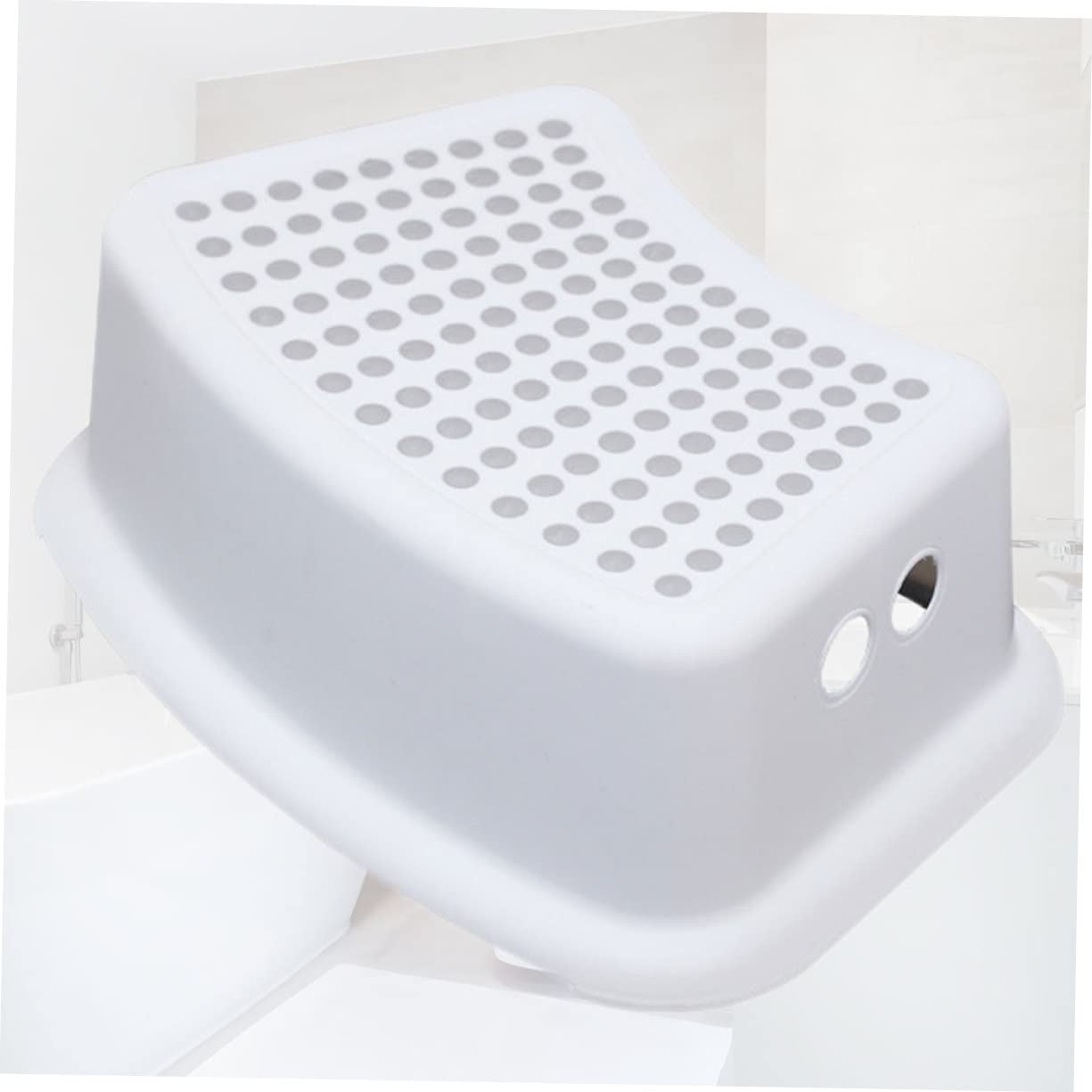 BESPORTBLE Sgabello per Piedi Antiscivolo per Ragazzo Ragazza Sgabello da Bagno Portatile in Plastica Leggero Alta Capacità di Carico per Uso in Bagno e Wc