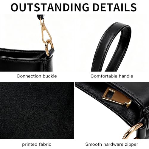 Image of NEBIL Shoulder Bag for Women Small Classic Purses Vegan Leather Clutch Tote HandBags