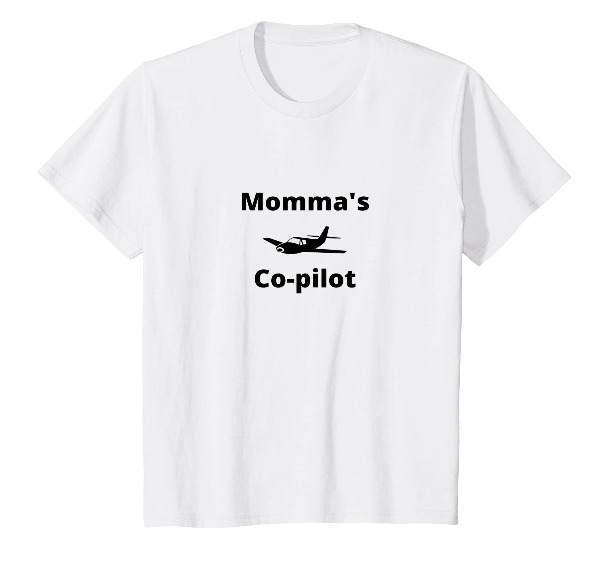 Kids Momma's co-pilot aviation cute T-Shirt