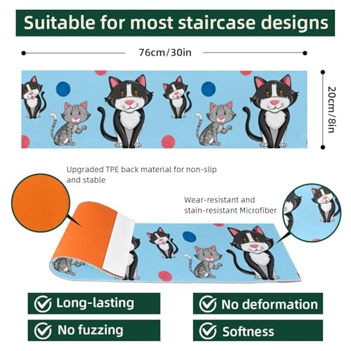 Tapis de marche chat pour escalier intérieur protection de maison - 3