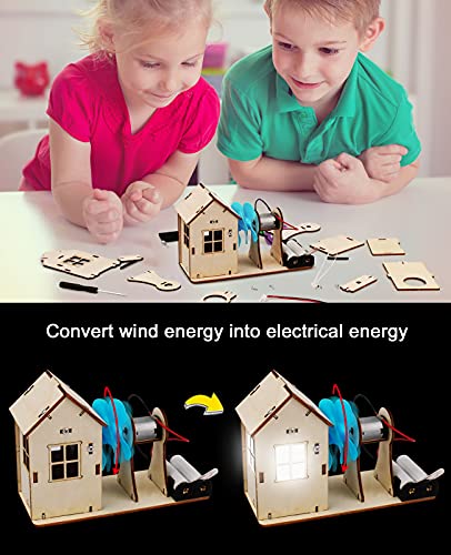 Poraxy 4 Set STEM Kits for Kids Ages 8-10, Science Experiment Projects Building Kits, Wooden 3D Puzzles, Educational Building Toys for Ages 8-12-13, Gifts for 8,9,10,11,12 13 Year Old Boys and Girls - Image 6